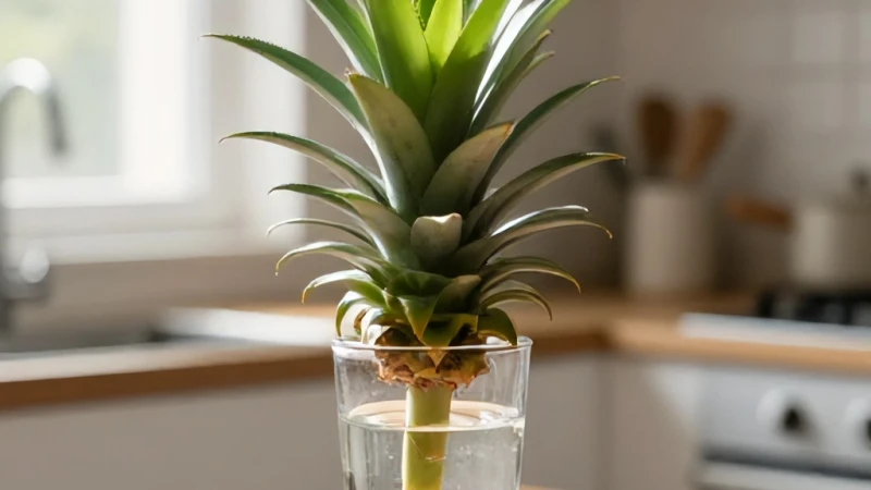 Ananas Yaprak Tacından Kök Suda Nasıl Çıkar?