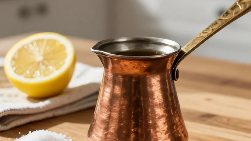 Bakır Cezvedeki Kararma Ve Yeşil Leke Nasıl Çıkar?
