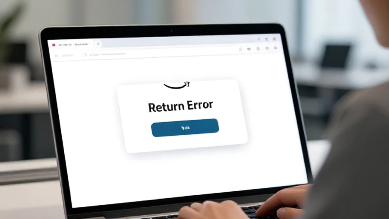 Amazon İade Süreci Hatası Nasıl Çözülür?