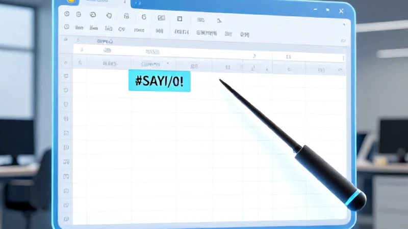 Excel #SAYI/0! Hatası Nasıl Çözülür?
