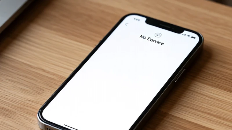 iPhone Servis Yok Hatası Nasıl Çözülür?
