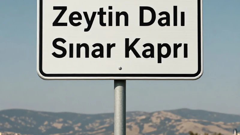 Hatay Reyhanlıdan Kumlu Zeytin Dalı Kapısına Nasıl Gidilir?