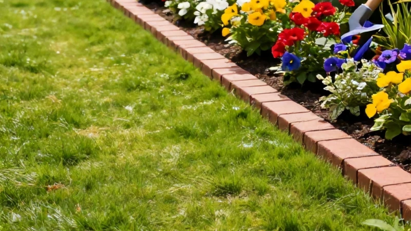 Bahçe Bordürü Tuğla İle Sınır Çizgisi Nasıl Yapılır?