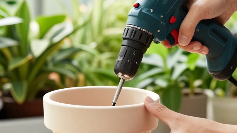 Saksı Çiçeklerinde Drenaj Deliği Açma Nasıl Yapılır?
