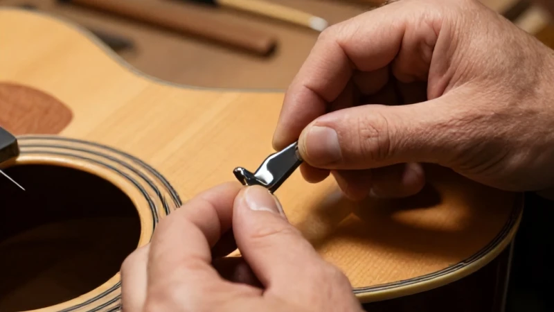 Akustik Gitar Sap Askı Pini Vidası Montajı Nasıl Yapılır?