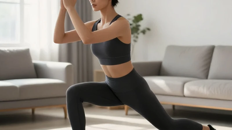 Evde Lunge Hareketi İle Ön Bacak Nasıl Yapılır?