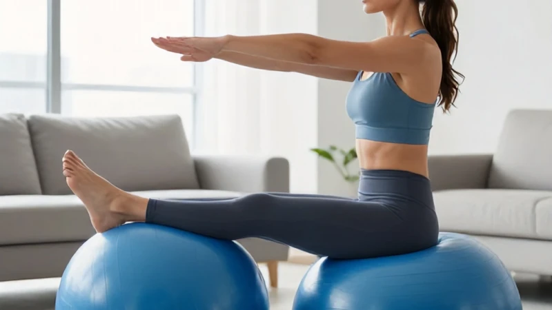Evde Pilates Topu İle Denge Sporu Nasıl Yapılır?