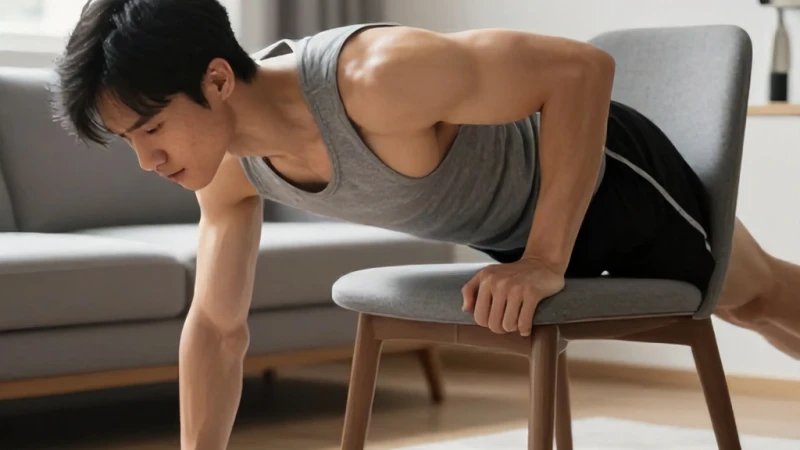 Evde Triceps Dips Sandalye Egzersizi Nasıl Yapılır?