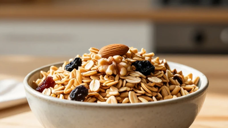 Evde Sağlıklı Diyet Granola Yapımı Nasıl Yapılır?