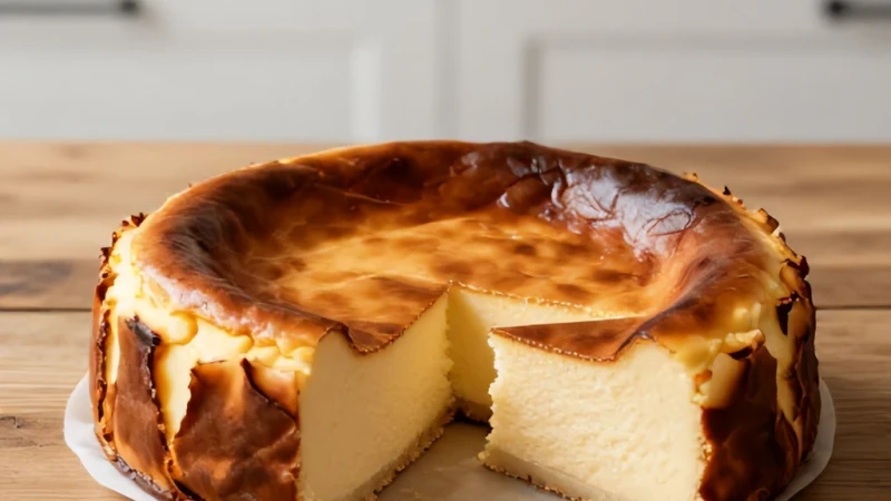 Tam Ölçülü Çatlamayan San Sebastian Cheesecake Nasıl Yapılır?