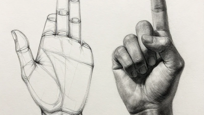 Karakalem El Çizimi Ve Parmak Anatomisi Nasıl Yapılır?