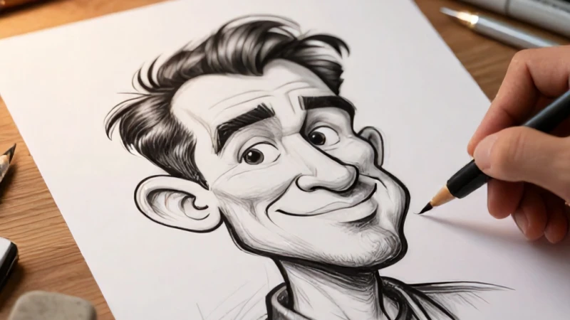 Karikatür Çizimi Yüz Hatlarını Abartma Nasıl Yapılır?